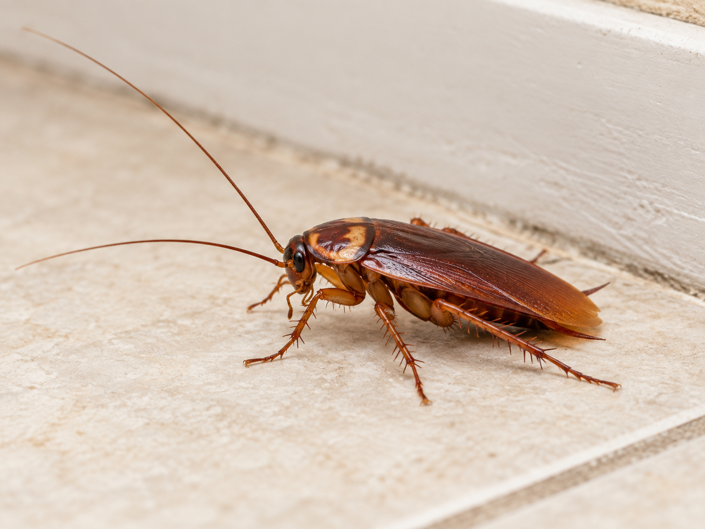 Close view of a cockroach
